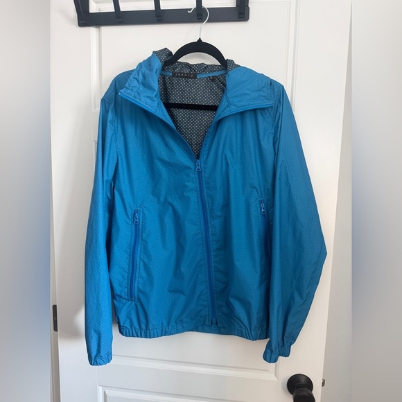 Theory Jackets & Blazers - Theory Polka Dot Jacket in Black and White Shell Jacket